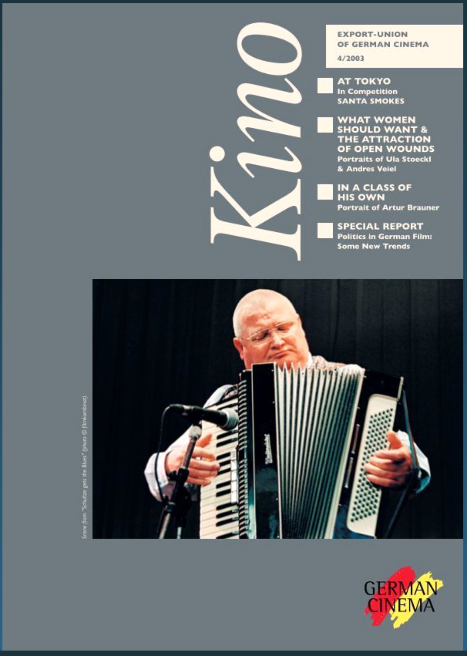 KINO-GERMAN CINEMA magazine side cover Issue 4    2003